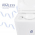 Унітаз підвісний Tern Rimless 490x340x350 мм, White, з сидінням Slim Duroplast/ Soft-close/ Quick Release QT1733052ERW Qtap