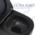 Унітаз підвісний Jay Ultra Quiet 485х360х320 мм, Matt Black, сидінням Slim Duroplast/ Soft-close/ Quick Relase QT07335177MB Qtap