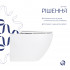Унітаз підвісний Robin Rimless 575x360x360 мм, White, з сидінням Slim Duroplast/ Soft-close/ Quick Release QT13332141ERW Qtap