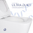 Унітаз підвісний Tern Ultra Quiet 490x365x325 мм, White, з сидінням Slim Duroplast/ Soft-close/ Quick Release QT17332303ASW Qtap