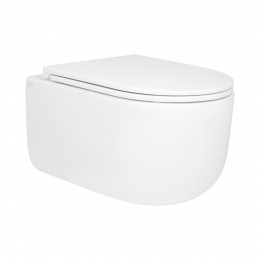 Унітаз підвісний Taurus Ultra Quiet 490х360х380 мм, White, з сидінням Slim Duroplast/ Soft-close/ Quick Release QT2433084EUQW Qtap