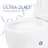 Унітаз підвісний Taurus Ultra Quiet 490х360х380 мм, White, з сидінням Slim Duroplast/ Soft-close/ Quick Release QT2433084EUQW Qtap