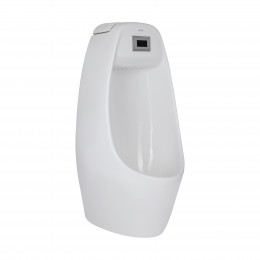 Пісуар підвісний Stork 350х310х685 мм, White з ІК-датчиком автоматичного змивання, заднє підведення, задній вихід QT1588102HW Qtap
