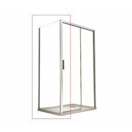 Панель бокова Actis 80x195 хромована блискуча Панель бокова Actis 80x195 хромована блискуча