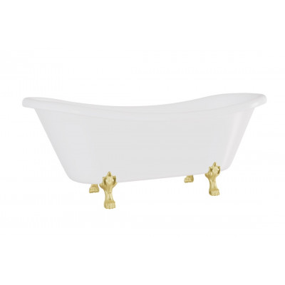 Ванна AMELIA ретро 190х77 з ногами золото, з 2 отворами, без сифону Ванна AMELIA ретро 190х77 з ногами золото, з 2 отворами, без сифону
