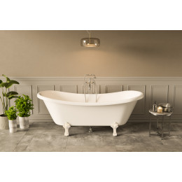 Ванна акрилова AMELIA ретро 190х77 з ногами білими
