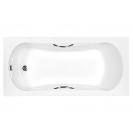 Ванна акрилова ARIA PLUS 170х70 (соло) без ніг, з ручками і з отворами