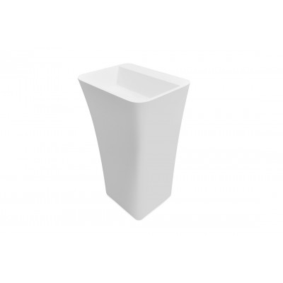 Умивальник вільностоячий ASSOS S-LINE MATT 40х50х85 з отвором для змішувача, білий, зовні матовий Умивальник вільностоячий ASSOS S-LINE MATT 40х50х85 з отвором для змішувача, білий, зовні матовий