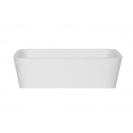 Умивальник на стільницю ASSOS 40x50x15 (зовні матовий білий, зсередини білий глянець)