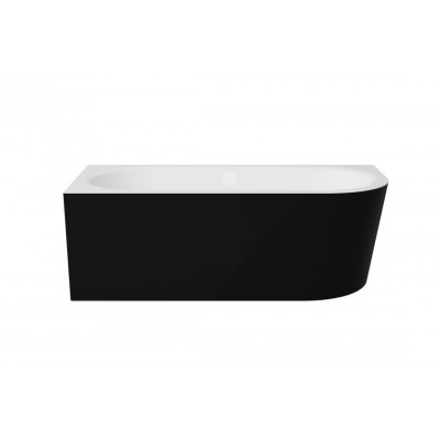 Ванна акрилова кутова AVITA A-LINE B&W MATT 170х75 ліва з білим сифоном McAlpine з наповненням через перелив Ванна акрилова кутова AVITA A-LINE B&W MATT 170х75 ліва з білим сифоном McAlpine з наповненням через перелив