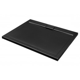 Піддон прямокутний AXIM 120х90x4.5 stone effect чорний + сифон