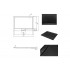 Піддон прямокутний AXIM 120х90x4.5 stone effect чорний + сифон от Besco в магазине St-Lviv