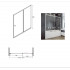 Шторка для ванни BESCO Duo Slide II 170x150 Шторка для ванни BESCO Duo Slide II 170x150