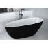 Ванна вільностояча GOYA 170х72 (чорна мат. зовні, біла гл. всередині) з сифоном Alcaplast клік-клак золотий Ванна вільностояча GOYA 170х72 (чорна мат. зовні, біла гл. всередині) з сифоном Alcaplast клік-клак золотий