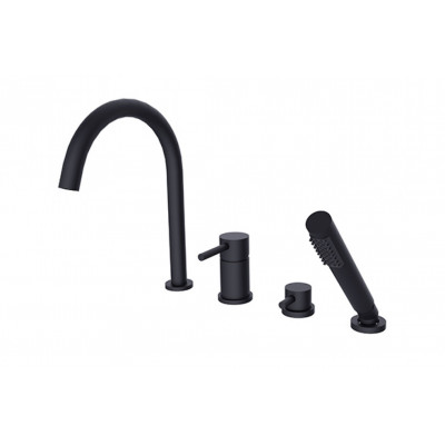 Змішувач до ванни на 4 отвори ILLUSION, чорний мат Змішувач до ванни на 4 отвори ILLUSION, чорний мат