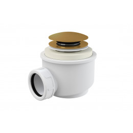 Злив клік-клак з верхньою очисткою до вільностоячих ванн, золото (OA-KKG)