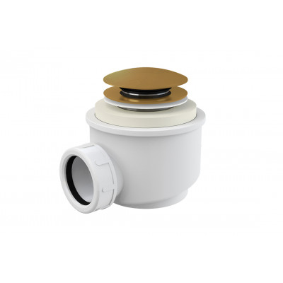 Злив клік-клак з верхньою очисткою до вільностоячих ванн, золото (OA-KKG)