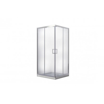Кабіна квадратна MODERN 90x90x190 універсальна: скло grigio, профіль хромований Кабіна квадратна MODERN 90x90x190 універсальна: скло grigio, профіль хромований
