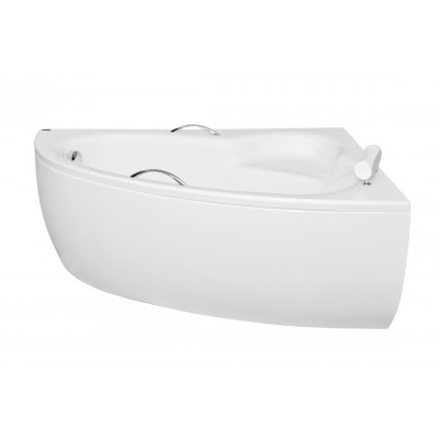 Ванна акрилова NATALIA Premium 150х100 права (підголовник + ручки) без ніг та обудови Ванна акрилова NATALIA Premium 150х100 права (підголовник + ручки) без ніг та обудови