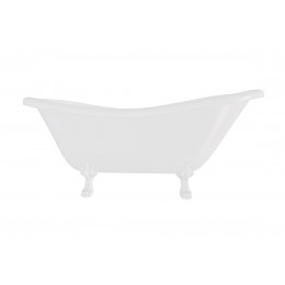 Ванна акрилова OTYLIA ретро 160х77 з 1 отвором (злив) з ногами білими, без сифона