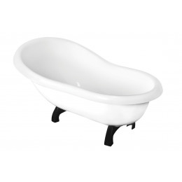 Ванна акрилова OTYLIA BABY ретро 85х47 з ногами чорними