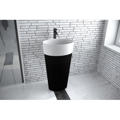 Умивальник вільностоячий UNIQA B&W 32х46 от Besco в магазине St-Lviv