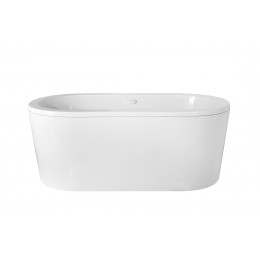 Ванна вільностояча VICTORIA 185х83 з сиф.Alcaplast з тонким перел. з верхн. очисткою хром