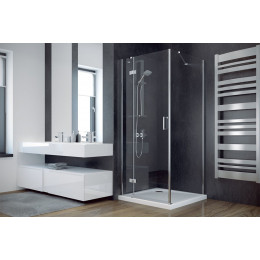 Кабіна квадратна VIVA 90x90x195 L, скло прозоре, проф. хром