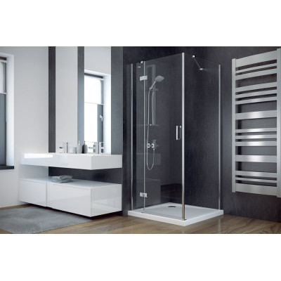 Кабіна квадратна VIVA 90x90x195 L, скло прозоре, проф. хром Кабіна квадратна VIVA 90x90x195 L, скло прозоре, проф. хром