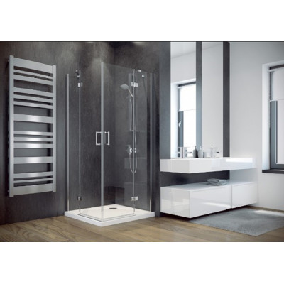 Кабіна квадратна VIVA 90x90x195 L/P, скло прозоре, профіль хромований Кабіна квадратна VIVA 90x90x195 L/P, скло прозоре, профіль хромований