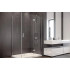 Кабіна прямокутна VIVA 1200x80x195 права: скло прозоре, профіль хромований