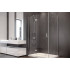 Кабіна прямокутна VIVA 1200x90x195 ліва: скло прозоре, профіль хромований