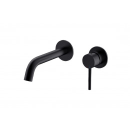 Змішувач до умивальника зі стіни VEO чорний мат Змішувач до умивальника зі стіни VEO чорний мат