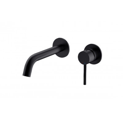 Змішувач до умивальника зі стіни VEO чорний мат Змішувач до умивальника зі стіни VEO чорний мат