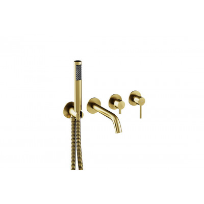 Змішувач до ванни на 4 отвори VEO золото брашоване