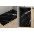 Піддон прямокутний VEXO MARBLE 160х90 чорний + сифон