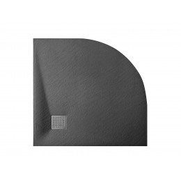 Піддон півкруглий VEXO 90х90 чорний + сифон Піддон півкруглий VEXO 90х90 чорний + сифон