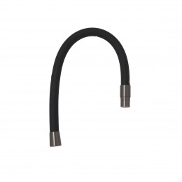 Вилив (575х27х27) для змішувача для кухні з підключенням питної води Vlasta New Gunmetal Black PVD QTVLA5752727GMB49673 Qtap