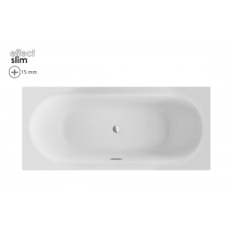 Ванна акрилова VITAE SLIM 180х80 (соло) без ніг + сифон Alcaplast з тонким переливом золотий Ванна акрилова VITAE SLIM 180х80 (соло) без ніг + сифон Alcaplast з тонким переливом золотий