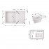 Мийка для кухні (WHI-01) 790x495/230 Lidz