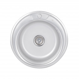 Мийка для кухні врізна 510-D, Satin, 0,8 мм LIDZ510DSAT Lidz