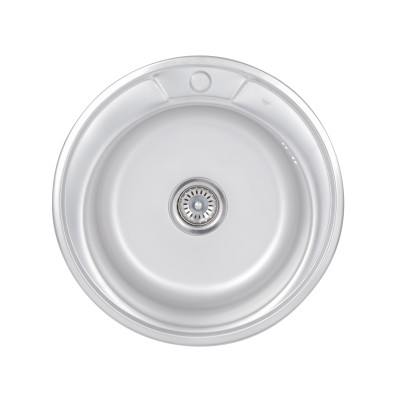 Мийка для кухні врізна 510-D, Satin, 0,8 мм LIDZ510DSAT Lidz