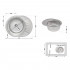 Мийка для кухні врізна 5745, Micro Decor, 0,8 мм LIDZ5745MDEC Lidz