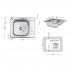 Мийка для кухні врізна 5848, Micro Decor, 0,8 мм LIDZ5848MDEC Lidz