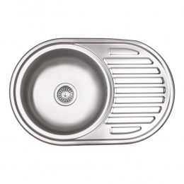 Мийка для кухні врізна 7750, Micro Decor, 0,8 мм LIDZ7750MDEC Lidz