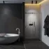 Душові двері WDS 6 Чорна 1100 мм. в магазині St-Lviv