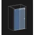 Душові двері WDS 6 Чорна 1300 мм. в магазині St-Lviv