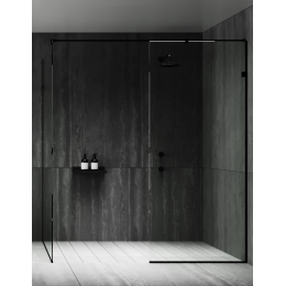 Душова Перегородка WP 1 Чорна 1200х1200 мм.