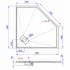 Піддон Weston WPD-P Графіт 900х900 mm в магазині St-Lviv Піддон Weston WPD-P Графіт 900х900 mm в магазині St-Lviv
