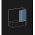 Шторка для ванної WS 3 Чорна 900 мм. в магазині St-Lviv Шторка для ванної WS 3 Чорна 900 мм. в магазині St-Lviv
